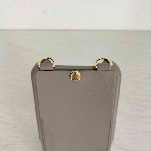 LOUVINI レザー ロゴ刻印 スマホケース レディース 15 PRO