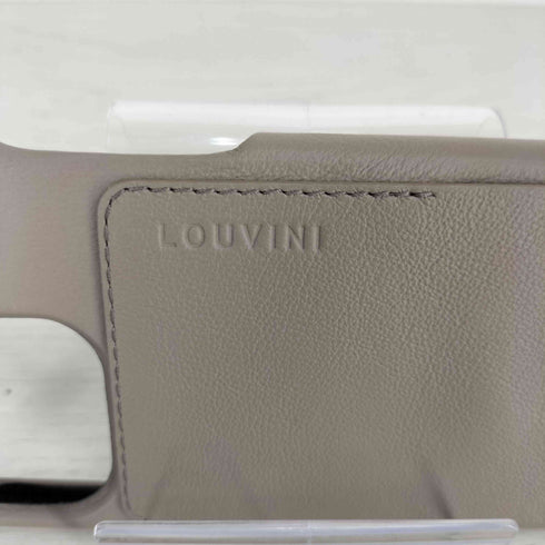 LOUVINI レザー ロゴ刻印 スマホケース レディース 15 PRO
