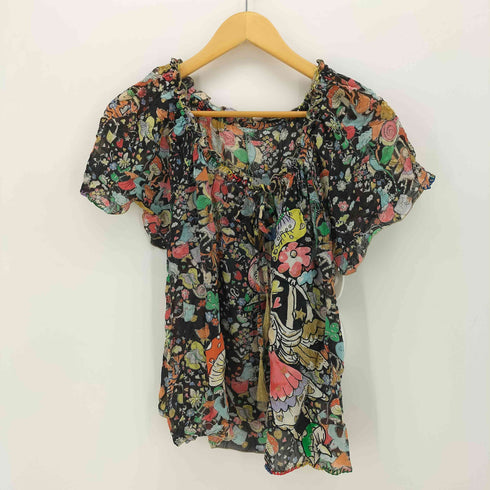 ツモリチサト TSUMORI CHISATO 総柄 キノコ ラメブラウス レディース JPN:2