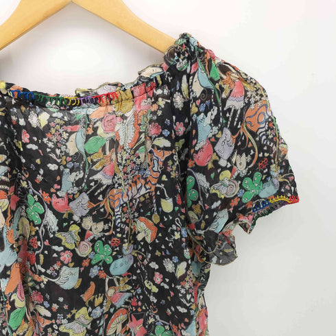 ツモリチサト TSUMORI CHISATO 総柄 キノコ ラメブラウス レディース JPN:2