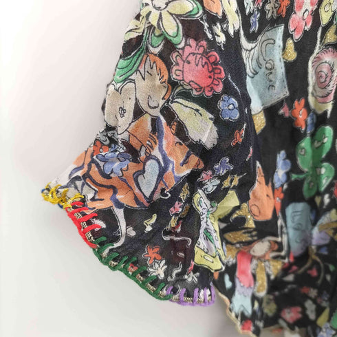 ツモリチサト TSUMORI CHISATO 総柄 キノコ ラメブラウス レディース JPN:2