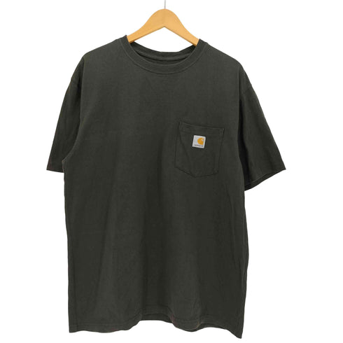 カーハート Carhartt ORIGINAL FIT ロゴパッチ クルーネック ポケットTシャツ メンズ import:M
