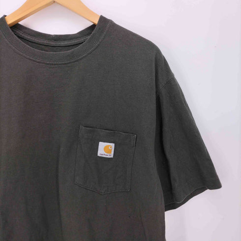 カーハート Carhartt ORIGINAL FIT ロゴパッチ クルーネック ポケットTシャツ メンズ import:M