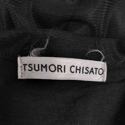 ツモリチサト TSUMORI CHISATO 総柄 蝶 ラメ チュール ワンピース レディース JPN:2