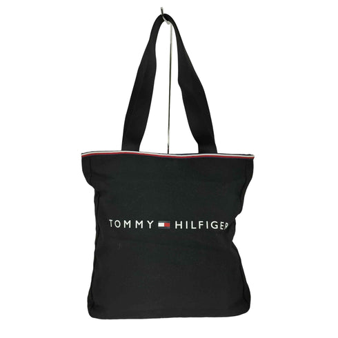トミーヒルフィガー TOMMY HILFIGER ロゴプリント キャンバストートバッグ レディース