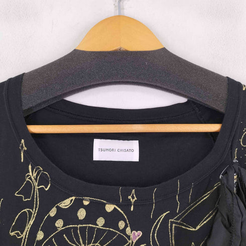 ツモリチサト TSUMORI CHISATO 総柄 キノコ ラメ ワンピース レディース JPN:2