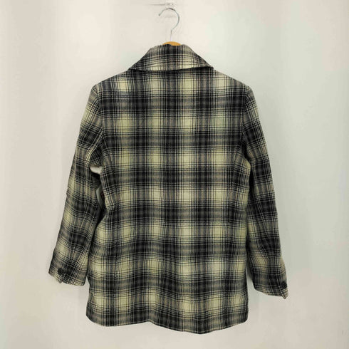 サックスフィフスアベニュー SAKS FIFTH AVENUE THE WORKS イタリア製 チェック柄 ハーフコート レディース 38