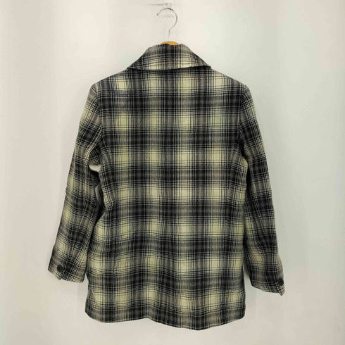 サックスフィフスアベニュー SAKS FIFTH AVENUE THE WORKS イタリア製 チェック柄 ハーフコート レディース 38