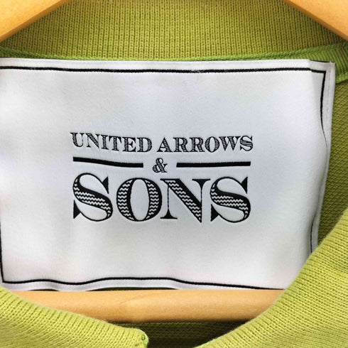 ユナイテッドアローズ UNITED ARROWS SONS C/P/S/R/Z/P/S/S ジップアップ 配色 ポロシャツ メンズ JPN:L