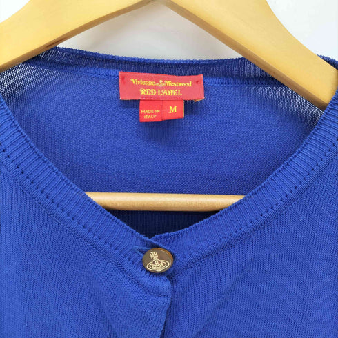 ヴィヴィアンウエストウッドレッドレーベル Vivienne Westwood RED LABEL イタリア製 オーブ刺繍 コットン ニット カーディガン レディース import:M