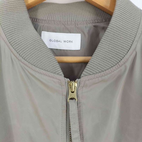 グローバルワーク GLOBAL WORK 撥水軽やか MA-1 ジャケット レディース JPN:M