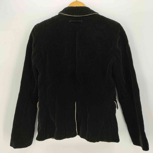 ジャンポールゴルチエ Jean Paul GAULTIER ベロア パイピング ボタンレス テーラードジャケット archive レディース JPN:40