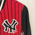 エムエルビー MLB ワッペン ストライプブルゾン メンズ M