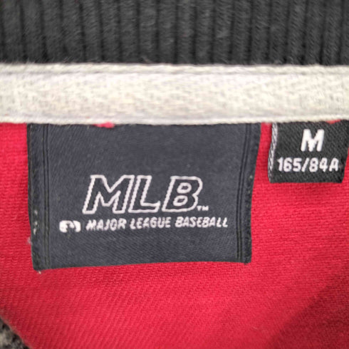 エムエルビー MLB ワッペン ストライプブルゾン メンズ M