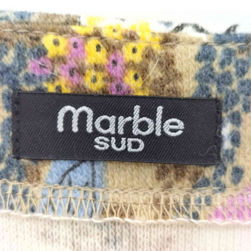 マーブルシュッド Marble Sud ウール混 B総柄 ノースリーブトップス レディース