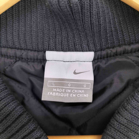 ナイキ NIKE 00s スオッシュ刺繍サテンボンバージャケット メンズ L