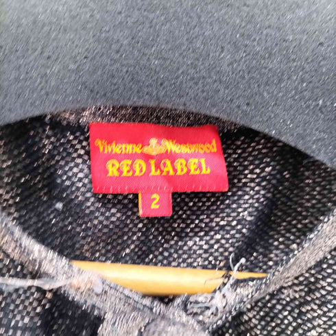 ヴィヴィアンウエストウッドレッドレーベル Vivienne Westwood RED LABEL ラメ スーパーロングスリーブ カーディガン レディース 2