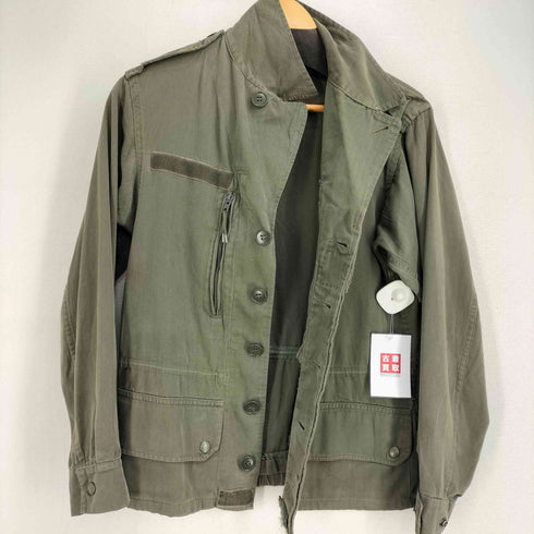 フレンチアーミー FRENCH ARMY 70-80S フランス軍 F-1フィールドジャケット ヘリンボーン AILEEジップ メンズ