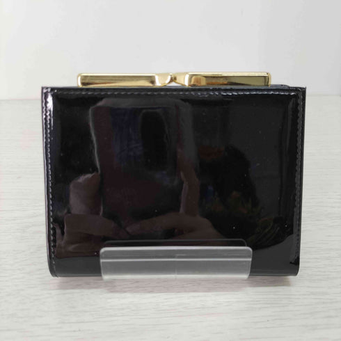 ジャンニヴェルサーチ GIANNI VERSACE エナメル がま口 ウォレット 2つ折り 財布 レディース