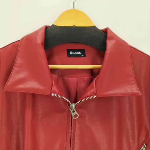 サブサエティ Subciety Fake leather zip jkt メンズ JPN:XL