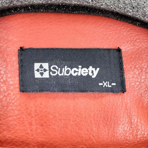 サブサエティ Subciety Fake leather zip jkt メンズ JPN:XL