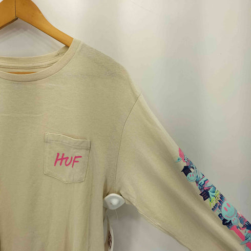 ハフ HUF 袖プリント L/S クルーネックTシャツ メンズ JPN:S
