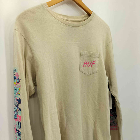 ハフ HUF 袖プリント L/S クルーネックTシャツ メンズ JPN:S