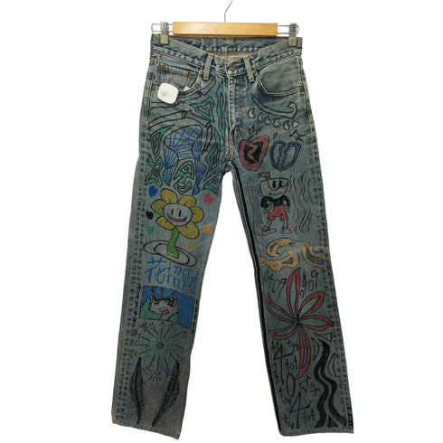 リーバイス Levis 90s 502 アニメ/ペイントリメイク ジップフライ デニムパンツ メンズ W29 L34