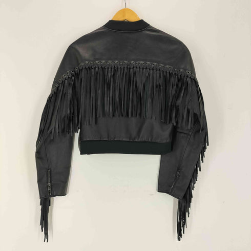 スリーワンフィリップリム 3.1 phillip lim LAMB LEATHER フリンジラムレザーブルゾン レディース JPN:2