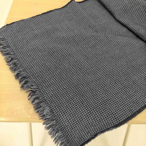 ジョルジオアルマーニ Giorgio Armani ロゴ 総柄 リバーシブル フリンジ マフラー メンズ