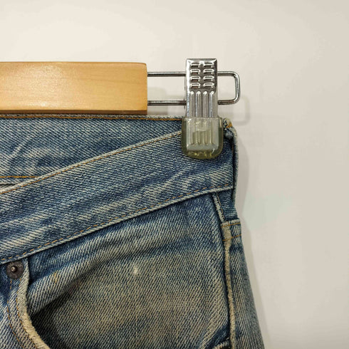 リーバイス Levis 70s 76年6月製造 66後期 501 刻印6 スモールe 縮率8% 黒カン 赤耳 内股シングル セルビッチデニム メンズ W29 L31