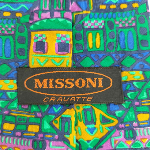 ミッソーニ MISSONI シルク100総柄ネクタイ メンズ