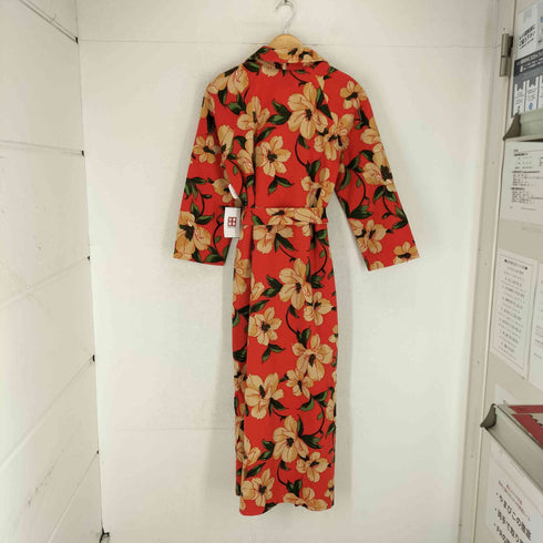 Etoile ウール混 花柄ガウンコート レディース import:L