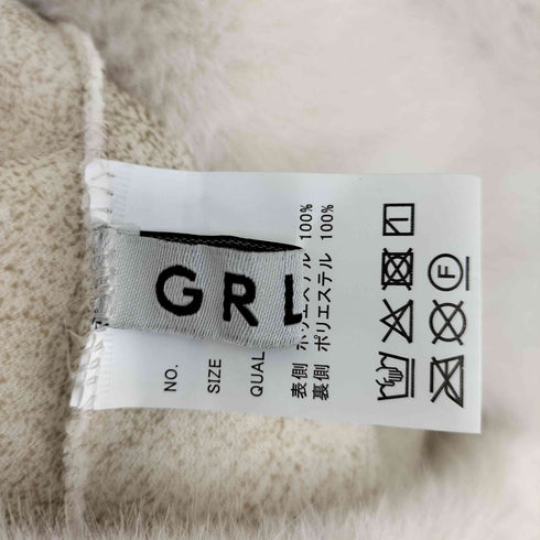 グレイル GRL リボンベルト付きファーガウンコート レディース FREE