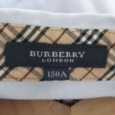 バーバリー BURBERRY ロゴ刺繍 襟ノバチェック B.D コットン シャツ レディース 150A