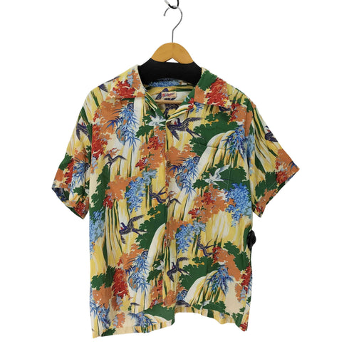サンサーフ SUN SURF 総柄 和柄 開襟 S/S シャツ アロハシャツ メンズ JPN:M