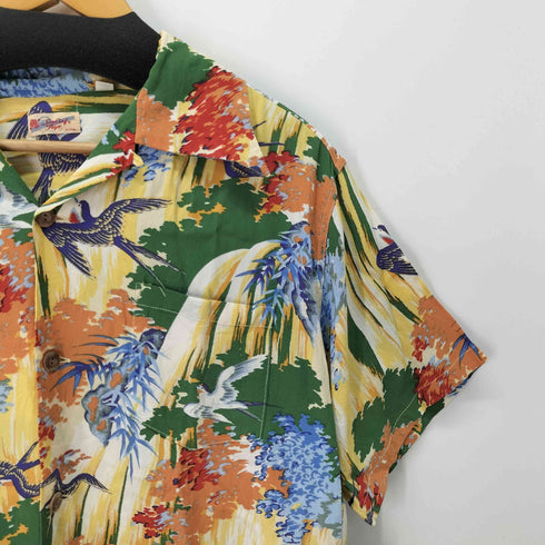 サンサーフ SUN SURF 総柄 和柄 開襟 S/S シャツ アロハシャツ メンズ JPN:M