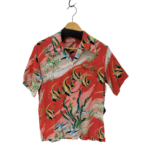サンサーフ SUN SURF TROPICAL FISH 半袖アロハシャツ ハワイアンシャツ 和柄 魚 メンズ JPN:S