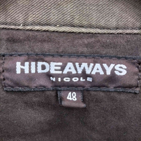 ハイダウェイニコル HIDEAWAYS NICOLE 切りっぱなし ジップアップジャケット Y2K メンズ 48