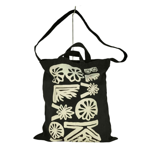 ブラックコムデギャルソン BLACK COMME des GARCONS 総柄 2WAY ハンド ショルダー トートバック メンズ