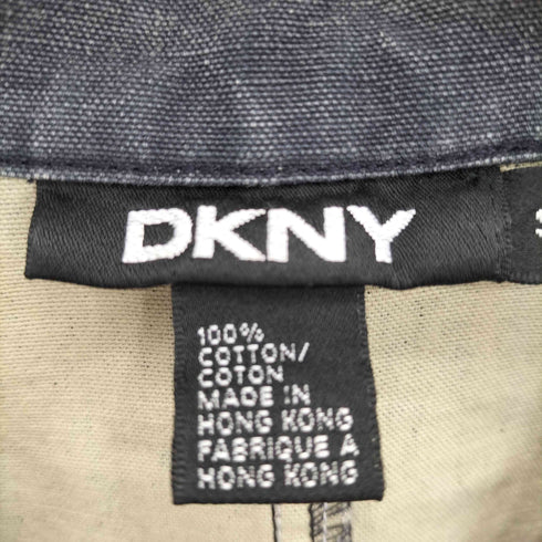 ダナキャランニューヨーク DKNY 90s 比翼 デニムテーラードジャケット レディース S