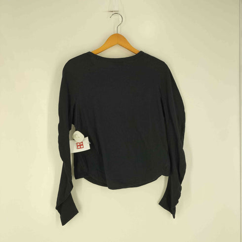 ヴィヴィアンウエストウッドアングロマニア Vivienne Westwood ANGLOMANIA ANGLOMANIA 剣 ロゴ プリント L/S ボートネック Tシャツ Y2K レディース EUR:38