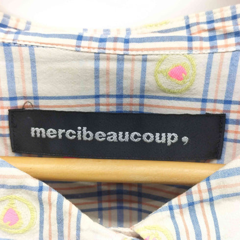 メルシーボークー mercibeaucoup 総柄 チェック シャツブラウス レディース JPN:1