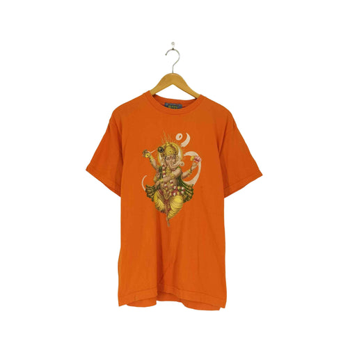 OUT OF TIME WORK BLUE LABEL インド ガネーシャプリントTシャツ メンズ import:L