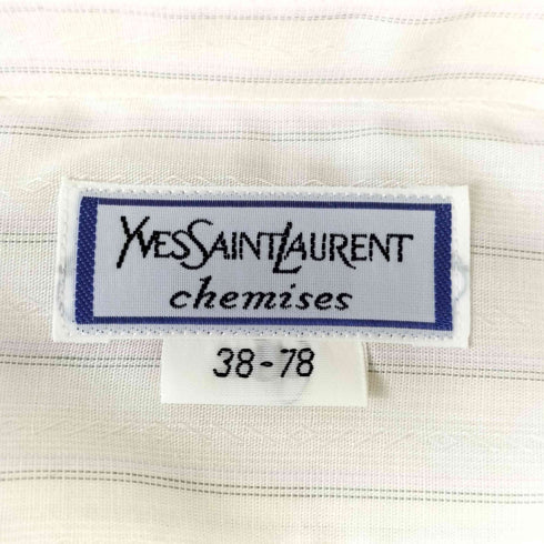 イヴサンローラン Yves Saint Laurent chemises レギュラーシャツ メンズ 38-78