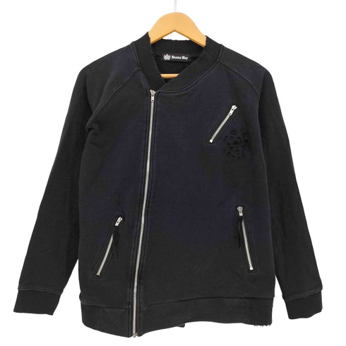 ビームスボーイ BEAMS BOY Y2k スウェットライダースジャケット レディース BOY