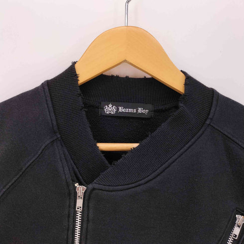 ビームスボーイ BEAMS BOY Y2k スウェットライダースジャケット レディース BOY