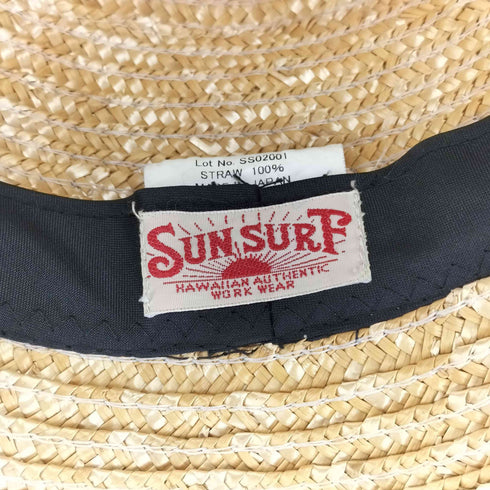サンサーフ SUN SURF SUN SURF ゴールド ストローフェドーラハット レディース