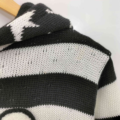 STUD MUFFIN アクリルコットン ボーダー スター切替 ダブルジップパーカー メンズ JPN:3