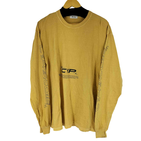 Cyphercode ロゴプリント L/S Tシャツ メンズ